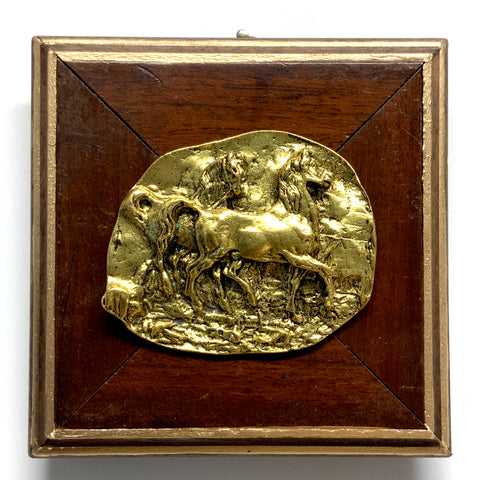 Wooden Frame with Horses (4.25