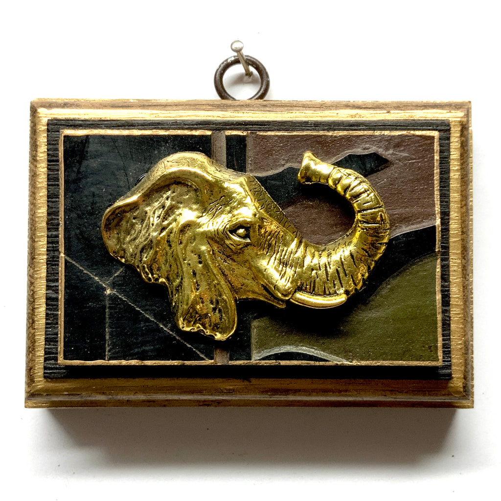 Bourbon Barrel Frame with Elephant on Coromandel (4.5