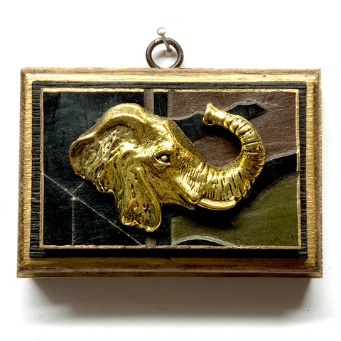 Bourbon Barrel Frame with Elephant on Coromandel (4.5