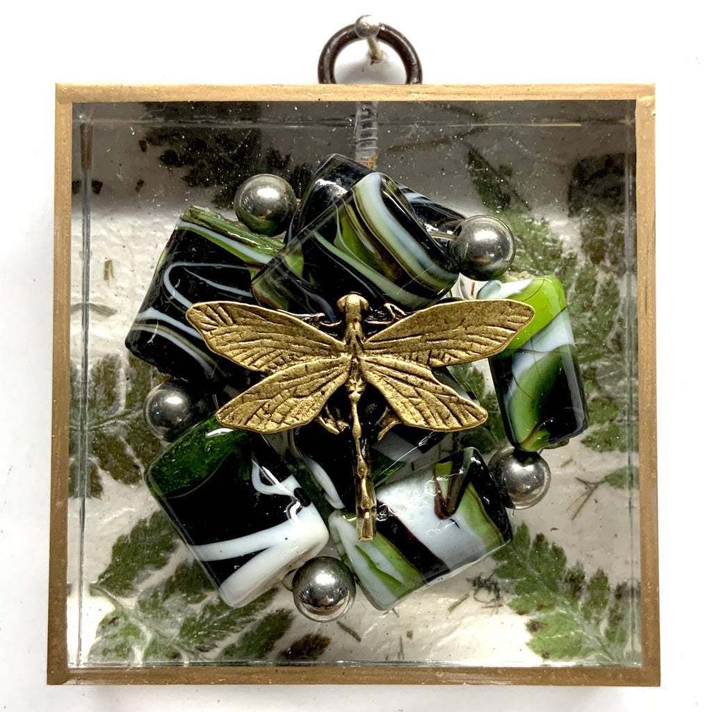 Acrylic Frame with Dragonfly on Necklace / Slight Imperfections (3