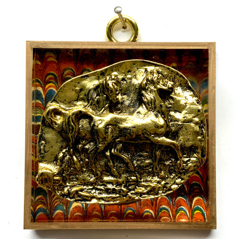 Acrylic Frame with Horses / Slight Imperfections (3