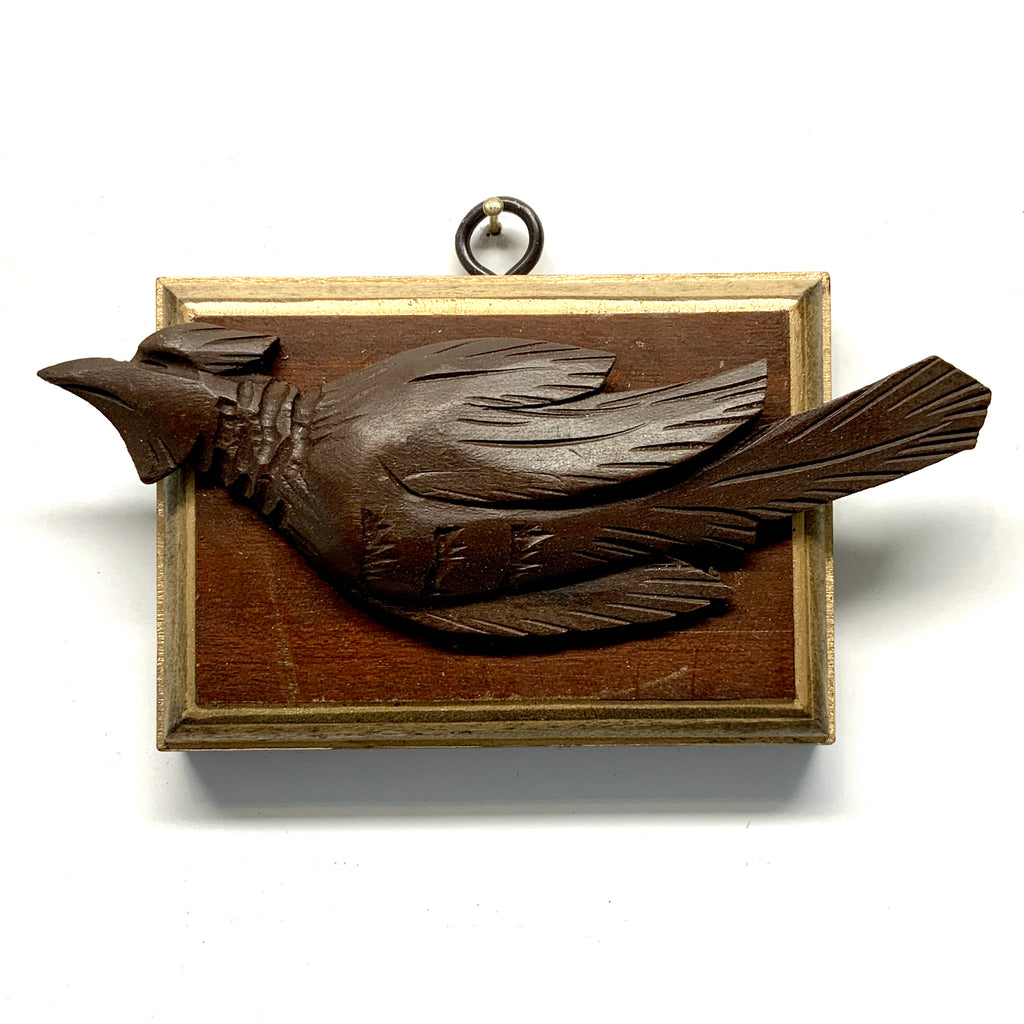 Mahogany Frame with Cuckoo Clock Bird (4.25” wide)