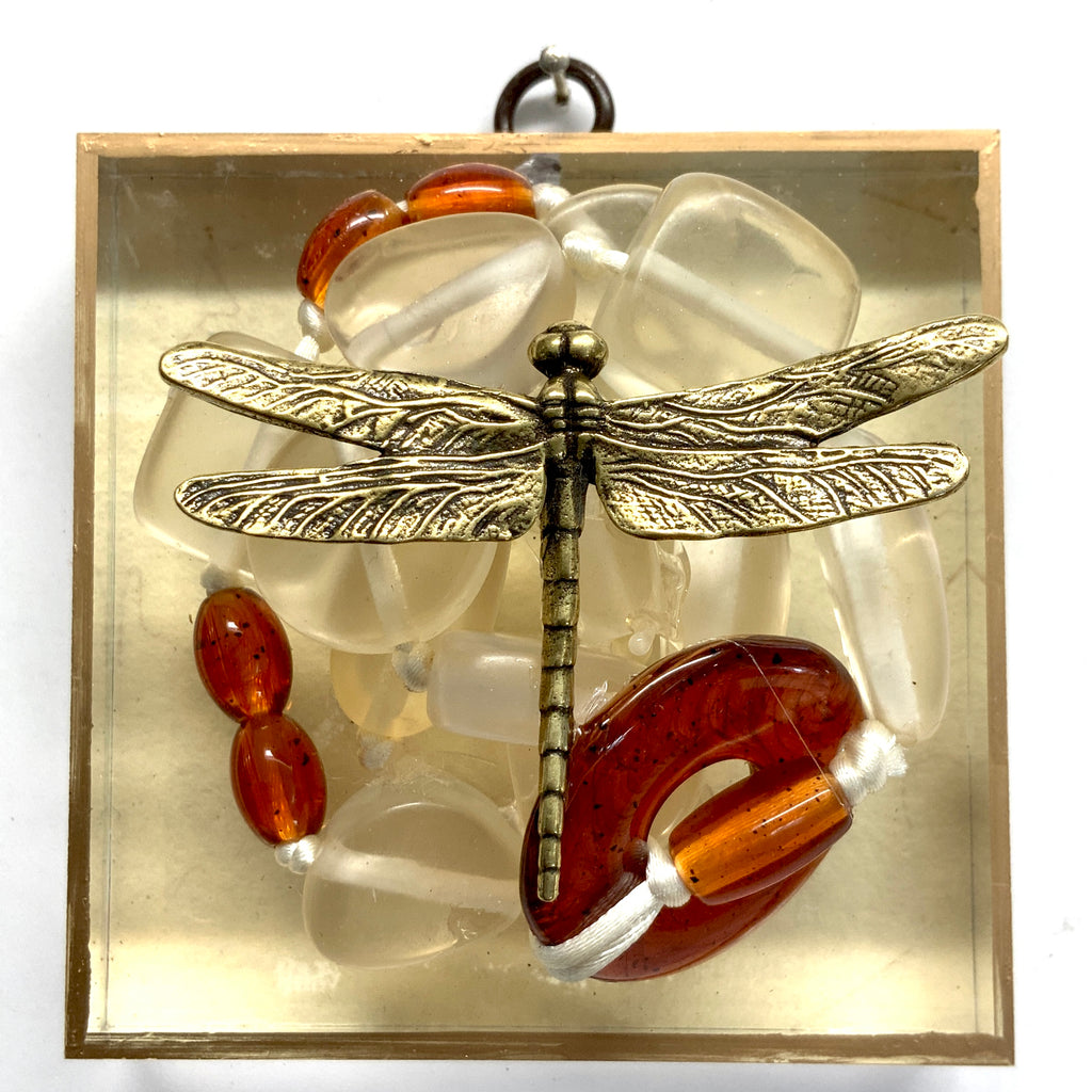 Acrylic Frame with Dragonfly on Necklace / Slight Imperfections (4