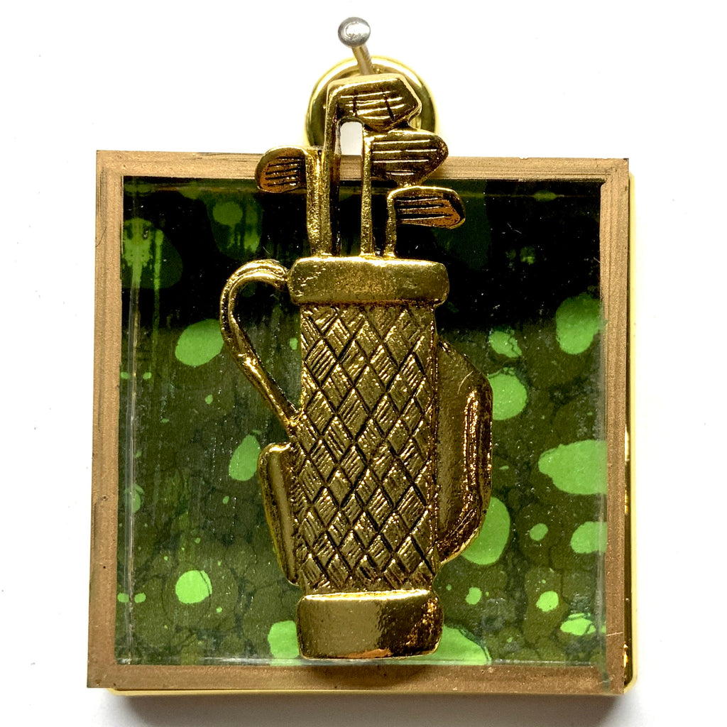 Acrylic Frame with Golf Bag / Slight Imperfections (2