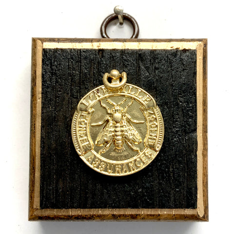 Bourbon Barrel Frame with Bee Coin (2.5