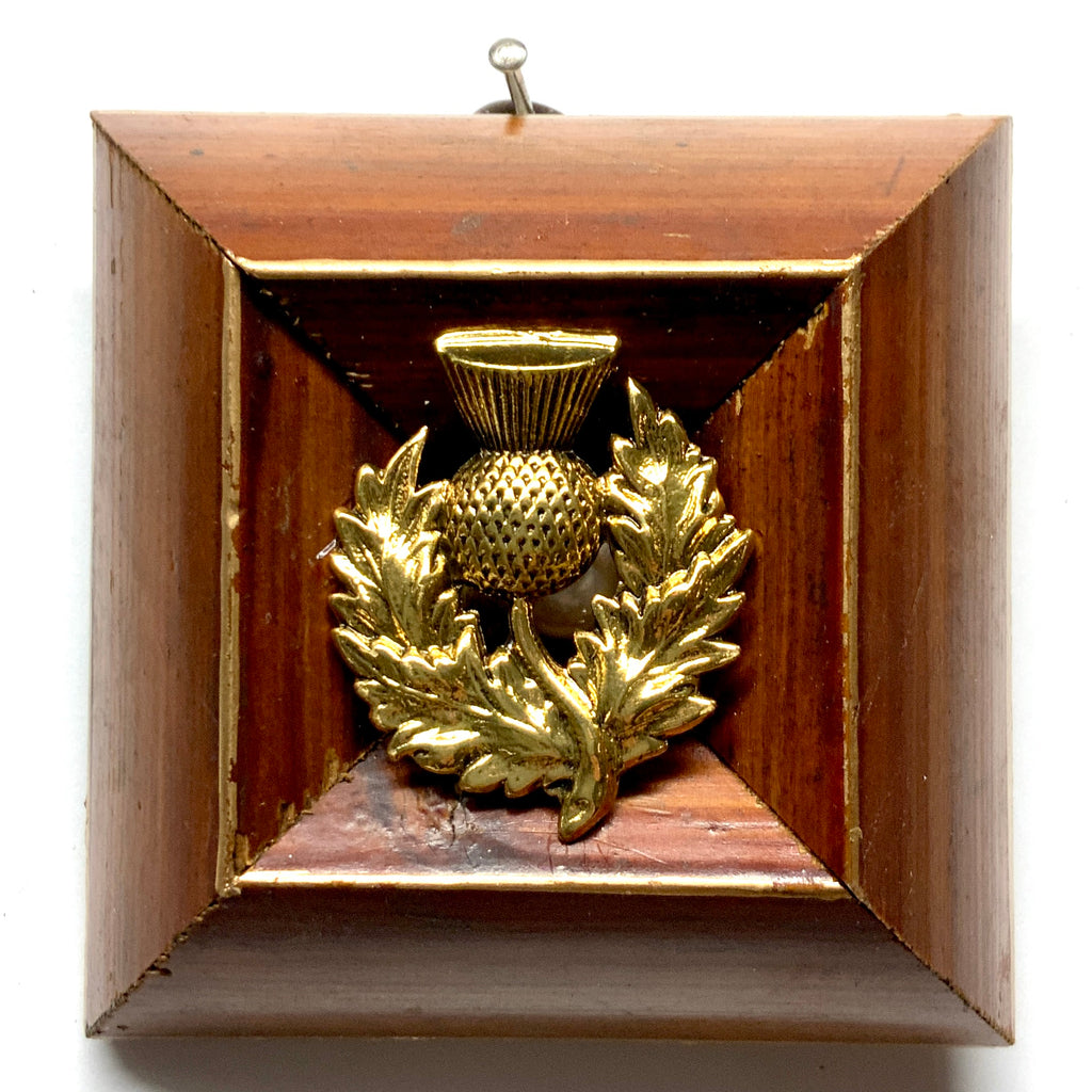 Wooden Frame with Thistle (3