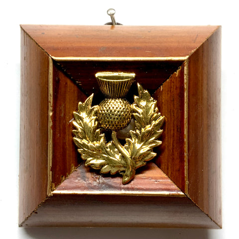 Wooden Frame with Thistle (3