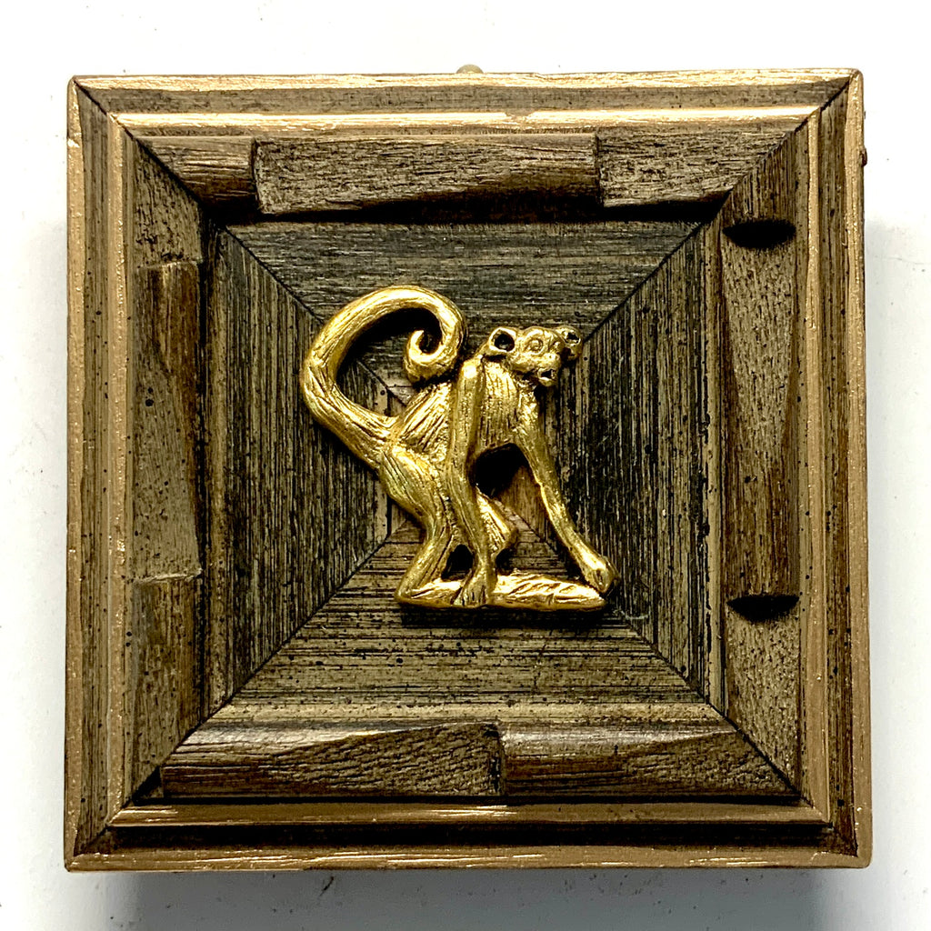 Wooden Frame with Monkey (3.25” wide)