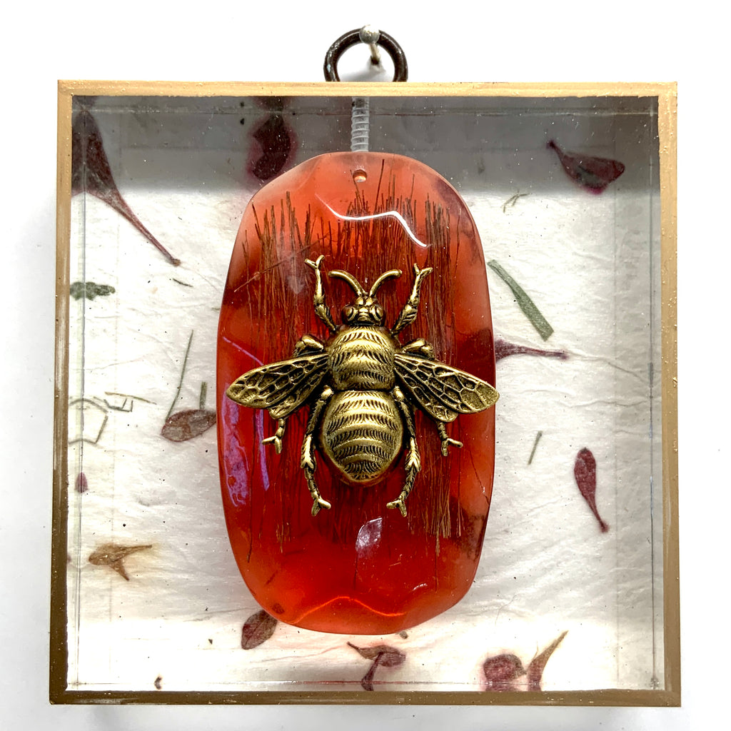 Acrylic Frame with Grande Bee on Pendant / Slight Imperfections (4