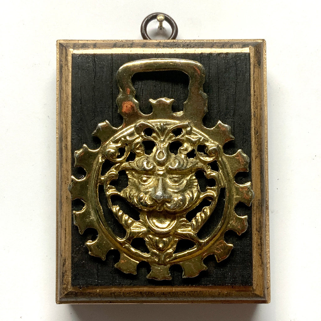 Bourbon Barrel Frame with Horse Brass (3.25” wide)