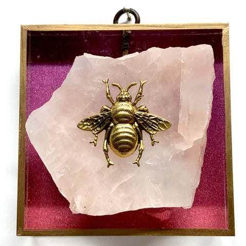 Acrylic Frame with Grande Bee on Stone / Slight Imperfections (4