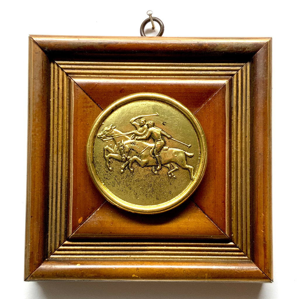 Wooden Frame with Polo Coin (5.5