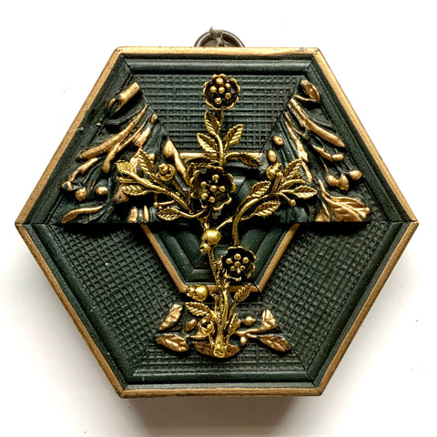 Painted Frame with Rose Cross (3.75