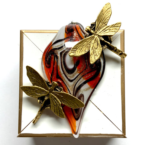 Modern Lacquered Frame with Dragonflies (2.5