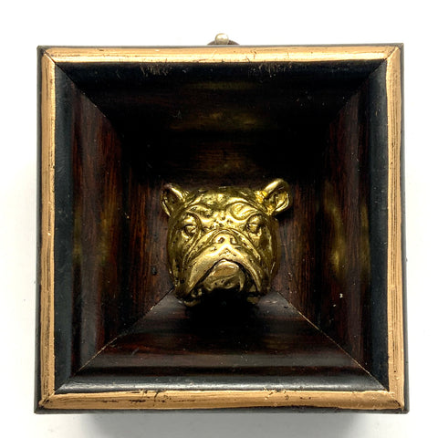 Wooden Frame with Bulldog (3” wide)