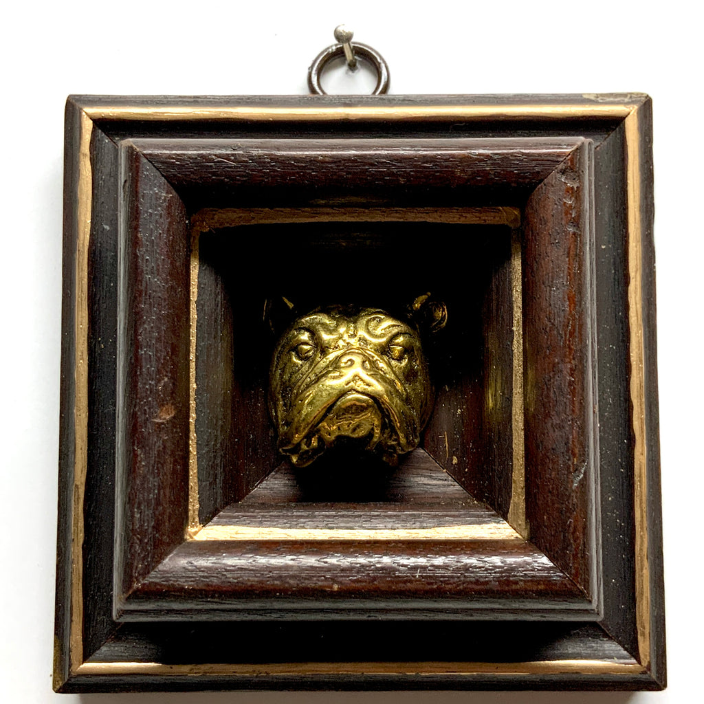 Wooden Frame with Bulldog (4