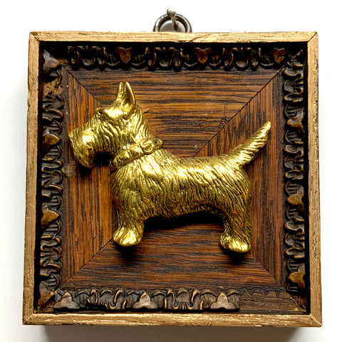 Wooden Frame with Terrier (4