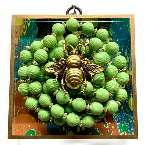 Acrylic Frame with Grande Bee on Necklace / Slight Imperfections (4