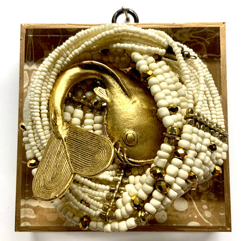Acrylic Frame with Fish on Beads / Slight Imperfections (4