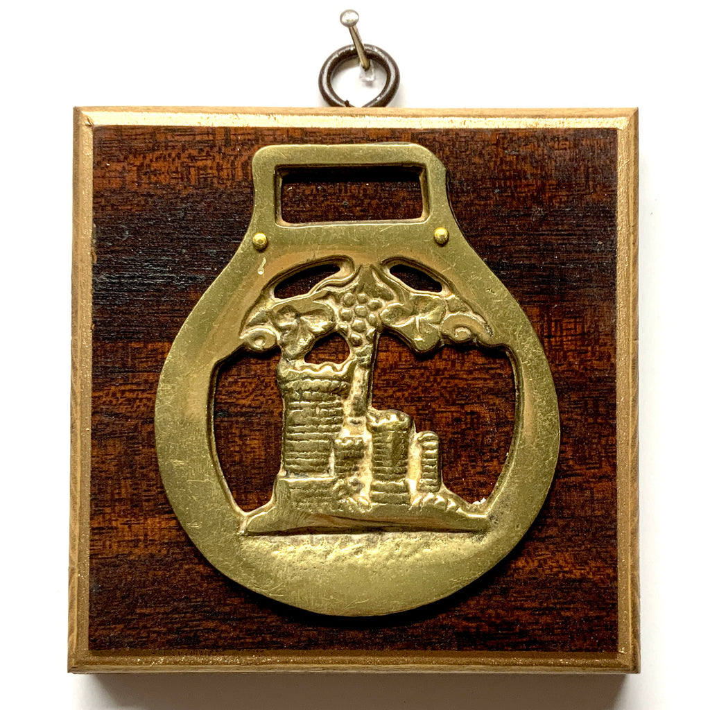 Wooden Frame with Horse Brass (4