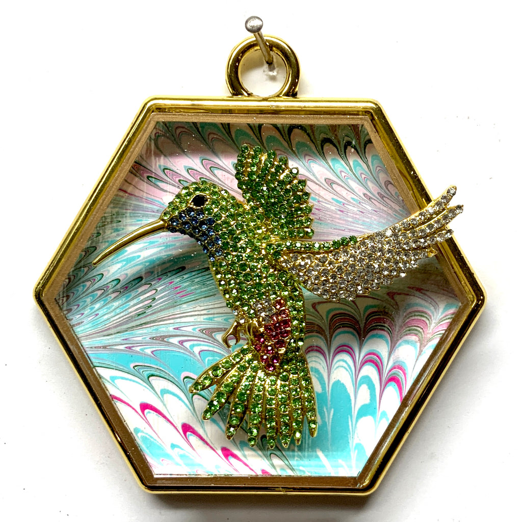 Acrylic Frame with Hummingbird / Slight Imperfections (3.25
