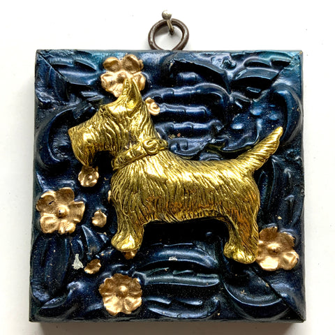 Painted Frame with Terrier (3.75