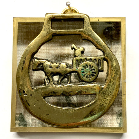 Acrylic Frame with Horse Brass / Slight Imperfections (3