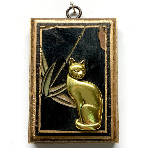 Bourbon Barrel Frame with Cat on Coromandel (3.25