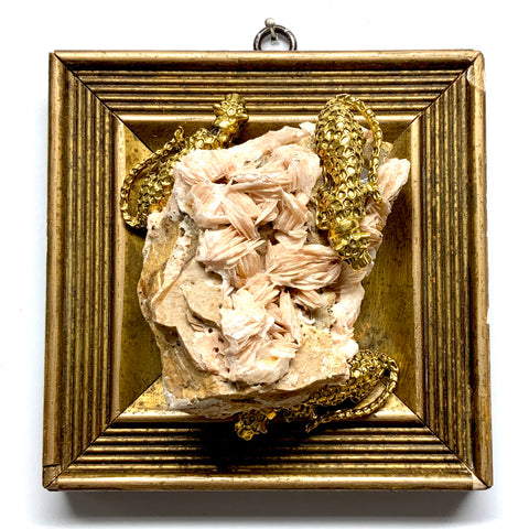 Gilt Frame with Leopards on Stone (5.25