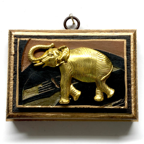 Bourbon Barrel Frame with Elephant on Coromandel (4.5