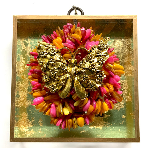Acrylic Frame with Butterfly on Necklace / Slight Imperfections (4