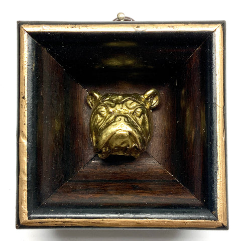 Wooden Frame with Bulldog (3” wide)