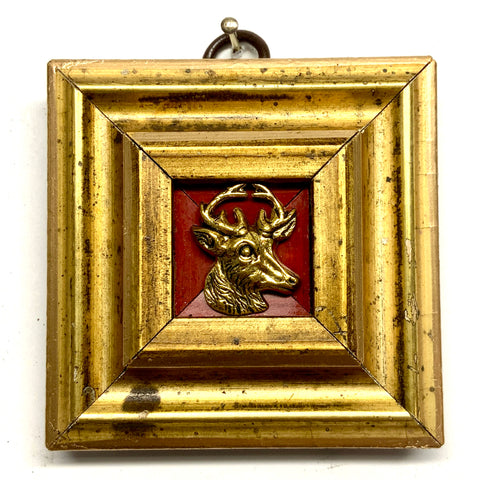 Gilt Frame with Stag (2.75” wide)