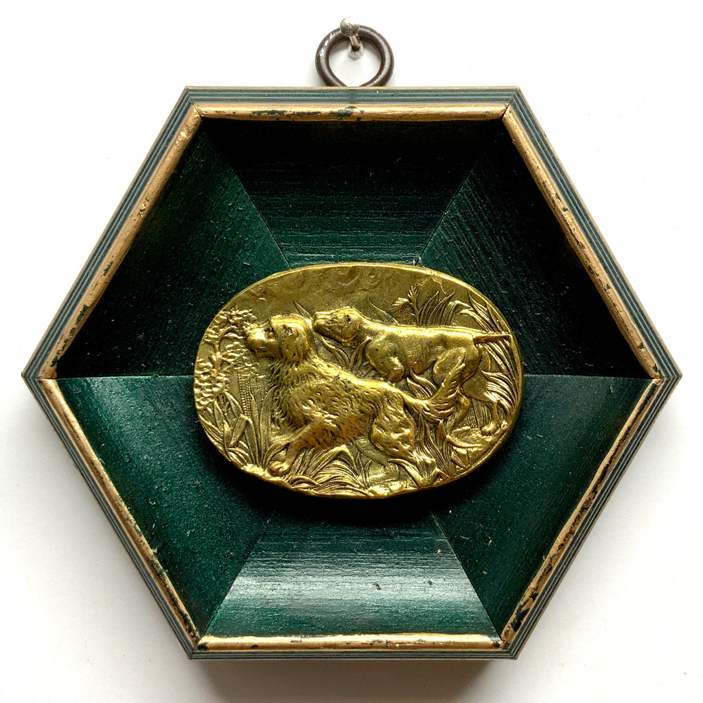 Painted Frame with Sporting Dogs (4.75