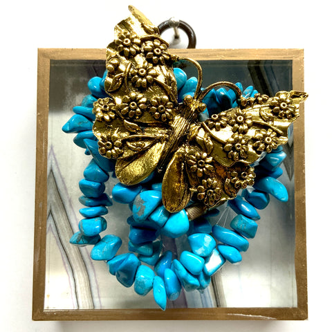 Acrylic Frame with Butterfly on Necklace / Slight Imperfections (3