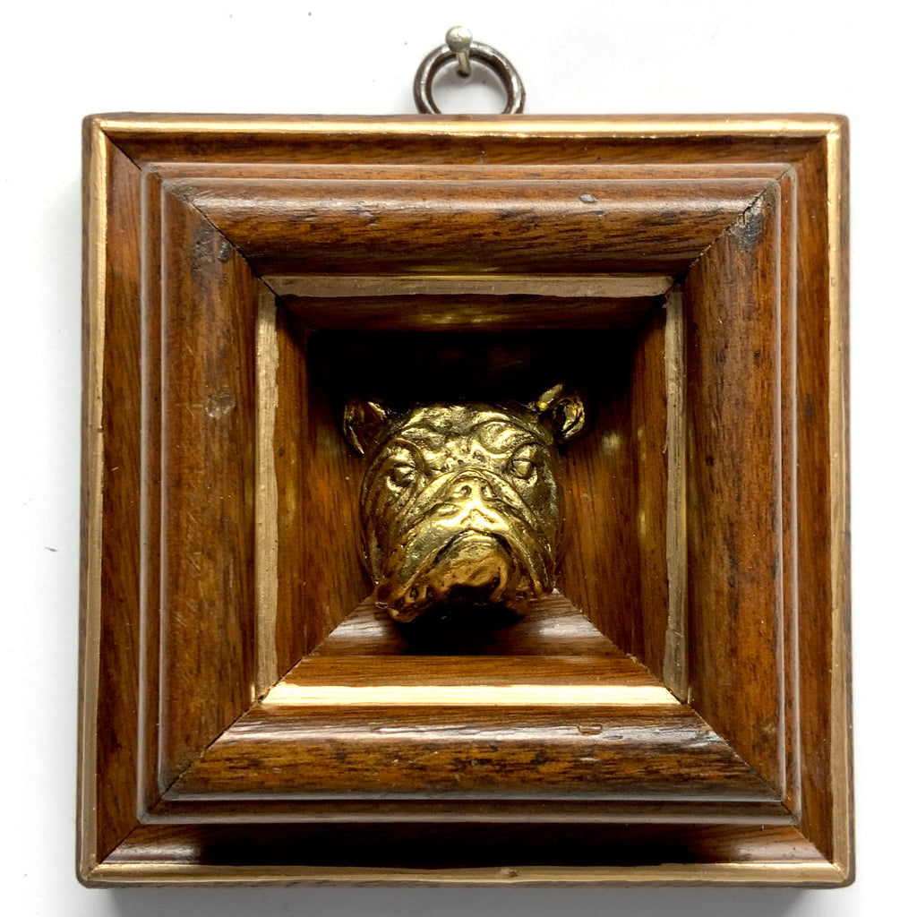 Wooden Frame with Bulldog (3.75