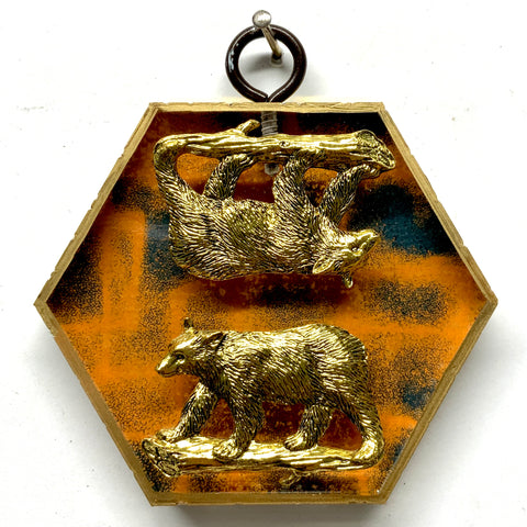 Acrylic Frame with Bears / Slight Imperfections (3.25