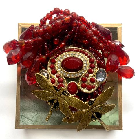 Acrylic Frame with Dragonflies on Necklace / Slight Imperfections (3