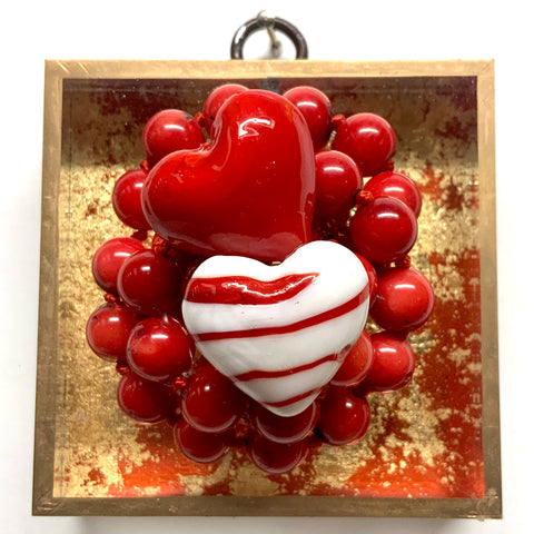 Acrylic Frame with Hearts on Necklace / Slight Imperfections (3