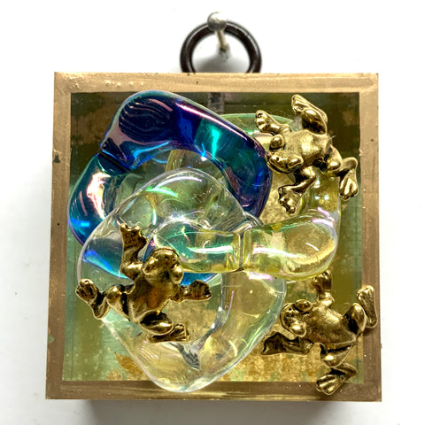 Acrylic Frame with Frogs / Slight Imperfections (2