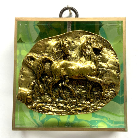 Acrylic Frame with Horses / Slight Imperfections (3