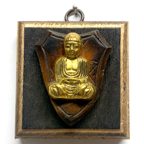 Bourbon Barrel Frame with Buddha (3.25