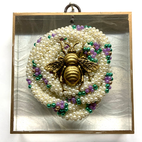Acrylic Frame with Grande Bee on Necklace / Slight Imperfections (4
