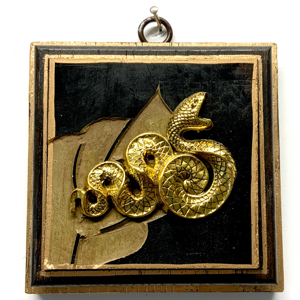Wooden Frame with Snake on Coromandel (4