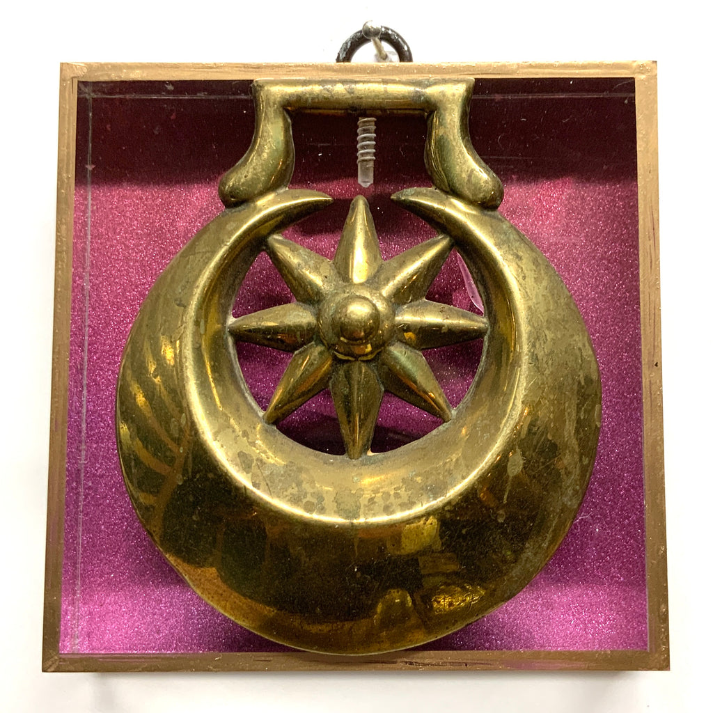 Acrylic Frame with Horse Brass / Slight Imperfections (4