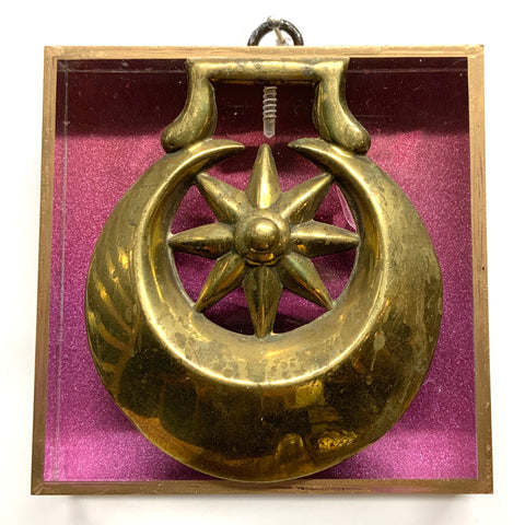 Acrylic Frame with Horse Brass / Slight Imperfections (4