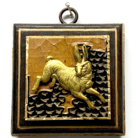 Wooden Frame with Hare on Coromandel (3.25