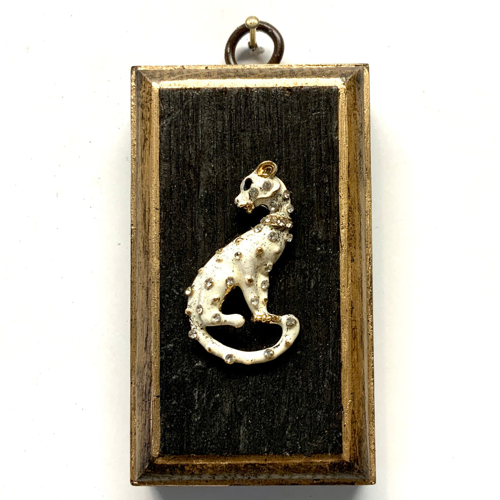 Bourbon Barrel Frame with Enameled Cat (2” wide)