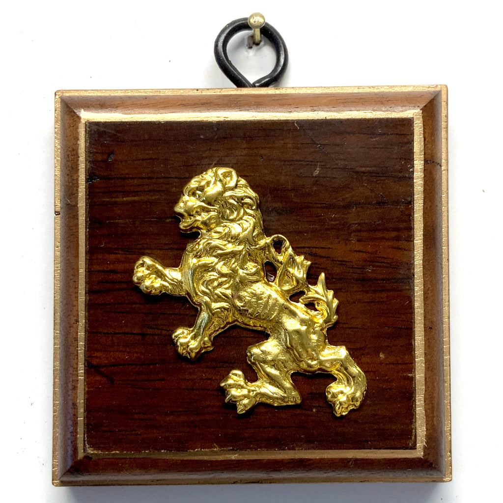 Rosewood Frame with Lion (2.75” wide)