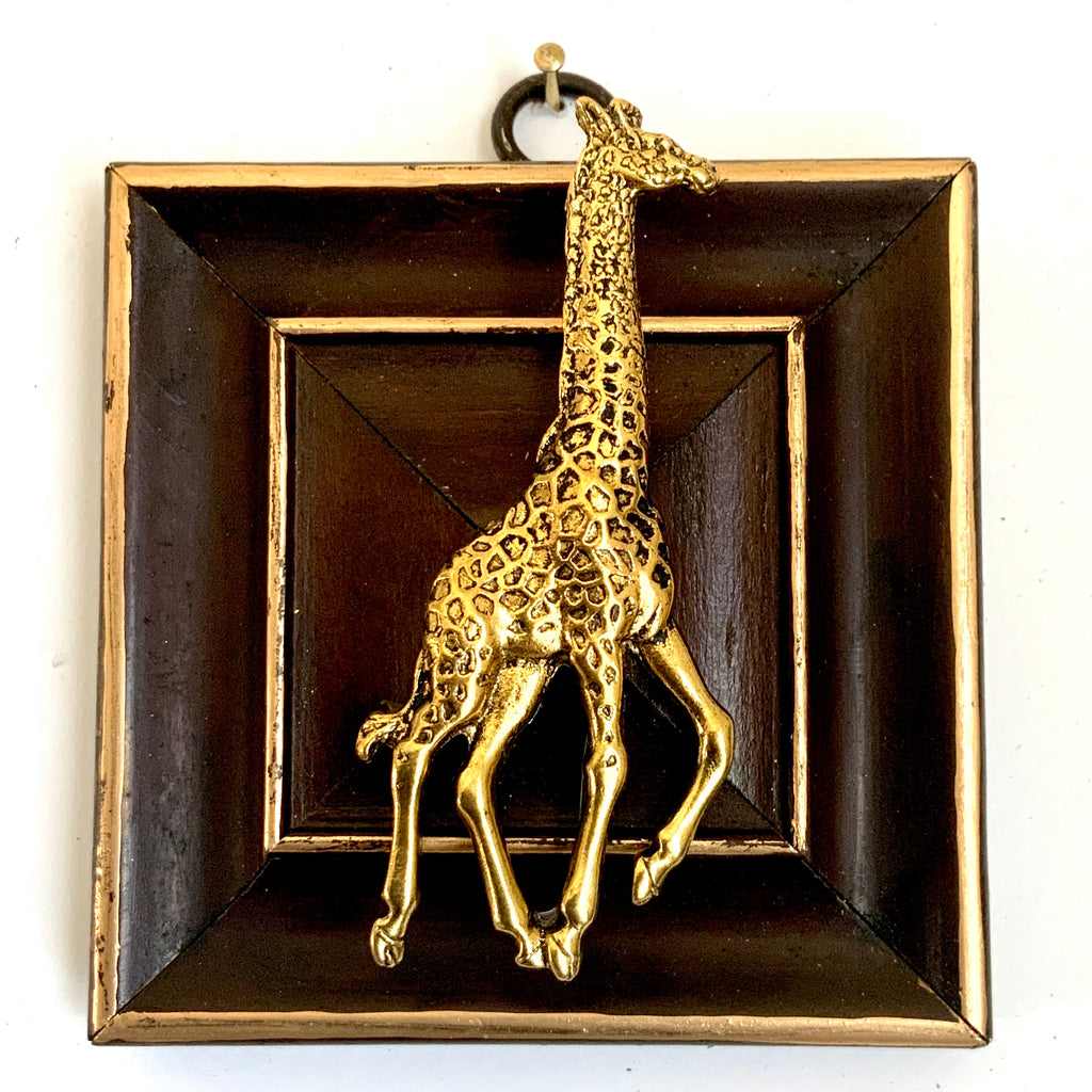 Wooden Frame with Giraffe (3.5” wide)